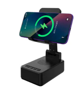Tech Trio: Charger, Speaker, and Stand (One Piece)