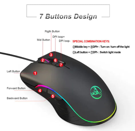 Glow Tech Gaming Mouse